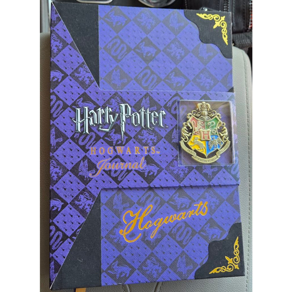 The Noble Collection Harry Potter Hogwarts Journal Notebook Purple Black